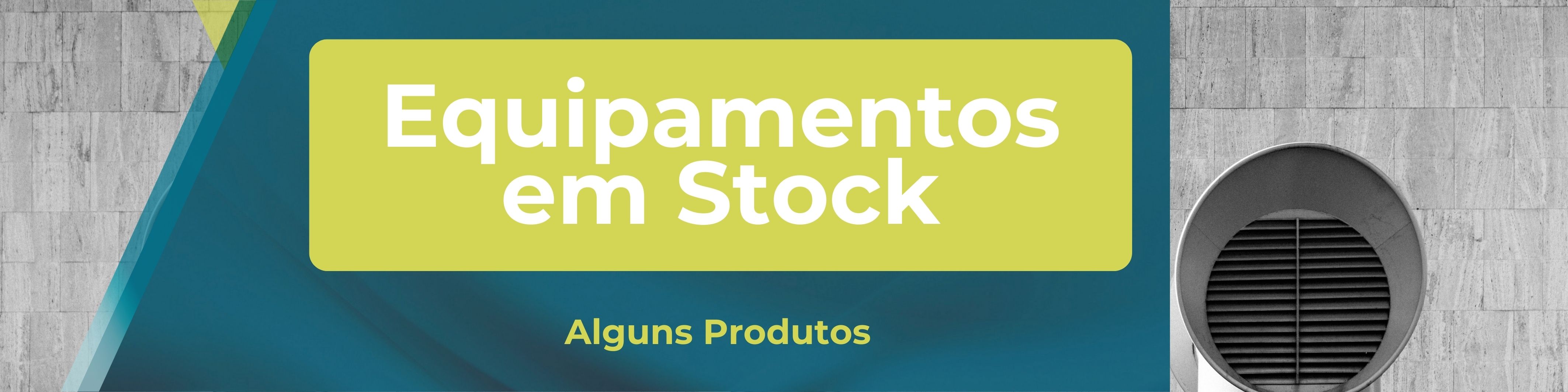 Header Equipamentos em stock da Arfit