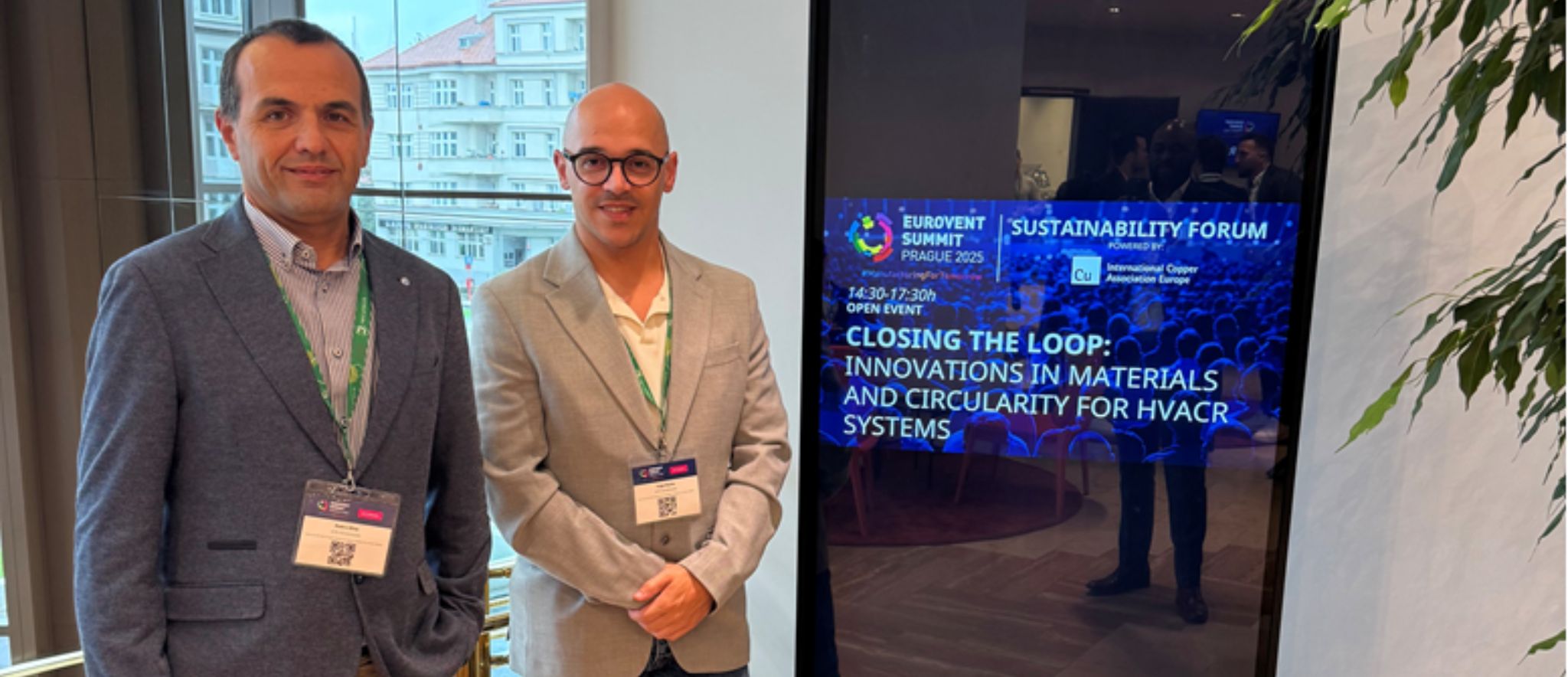 Pedro Silva e Tiago Rocha da ARFIT no Eurovent Summit 2025
