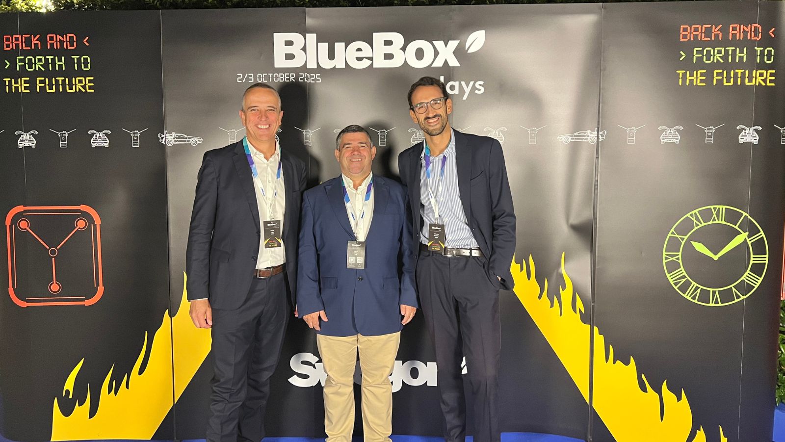 Paulo Feyo (Administrador), Nuno Pinto (Gestor de Cliente), Nicolau Monteiro (Marketing).